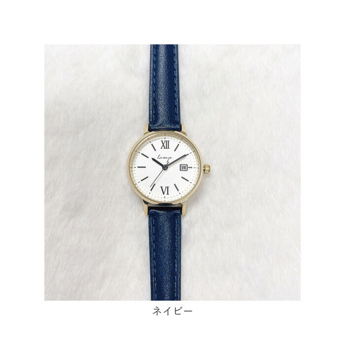 BACKYARD FAMILY「lamp ランプ 腕時計 革ベルト レディース 通販 ウォッチ 時計 カレンダー 見やすい ベルト」|腕時計|