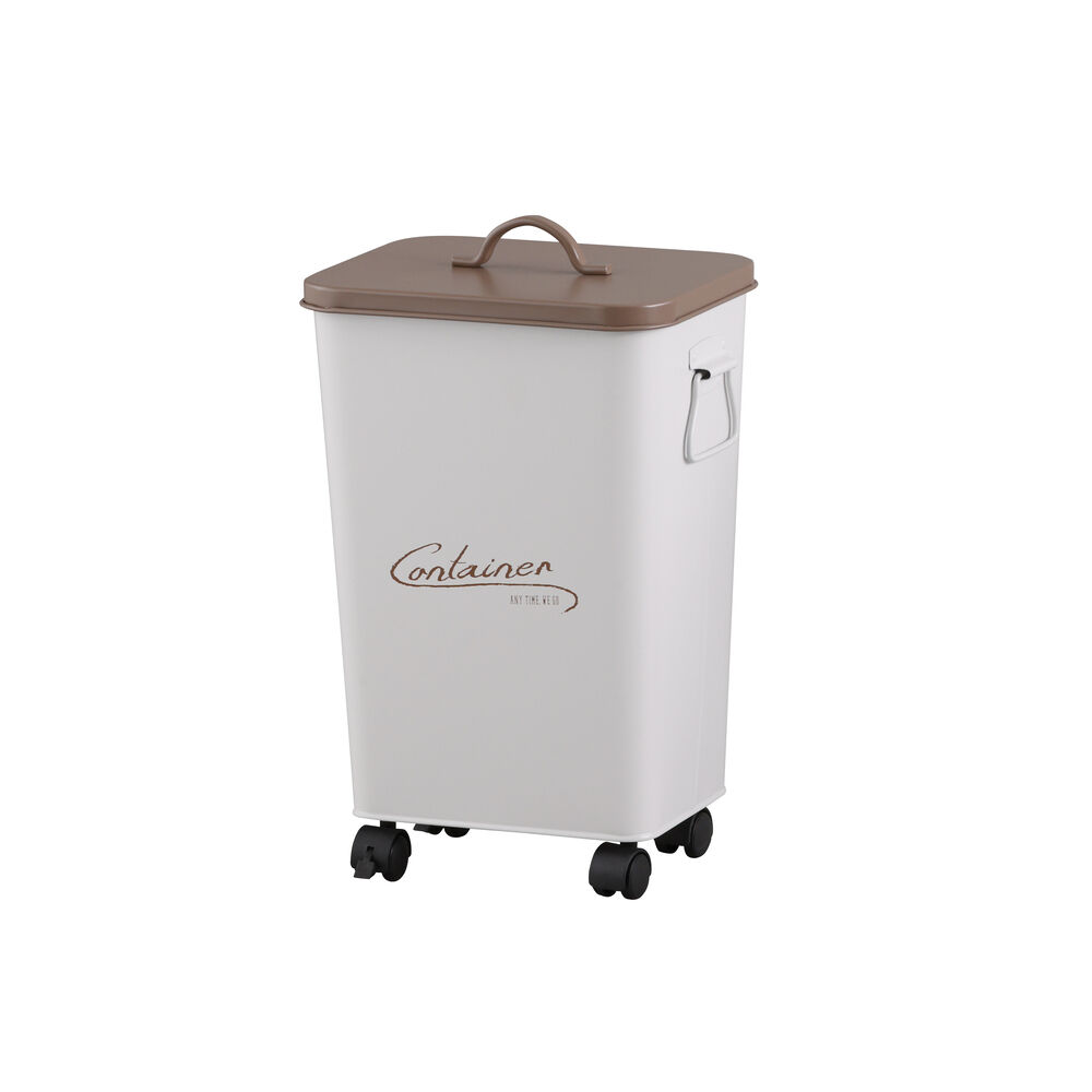 BACKYARD FAMILY「コンテナボックス 蓋付き 通販 パルトゥ コンテナカート ゴミ箱 ごみ箱 アビテ ダストボックス」|その他|ホワイト1