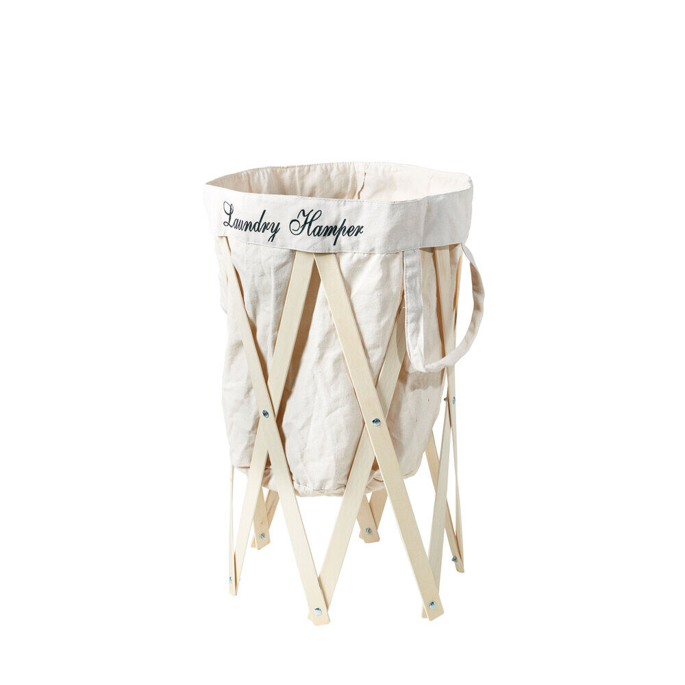 BACKYARD FAMILY「洗濯かご おしゃれ 楽天 洗濯カゴ ランドリーハンパー En Fance EF-LH01」|その他|ホワイト1