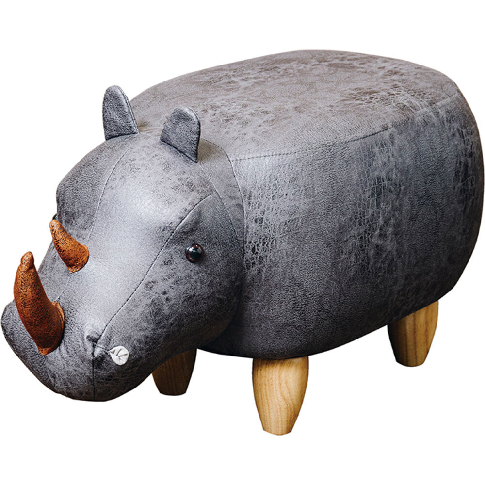 BACKYARD FAMILY「アニマル スツール 楽天 アニマルモチーフ リノ オットマン En Fance EF-ST10」|その他|グレー1