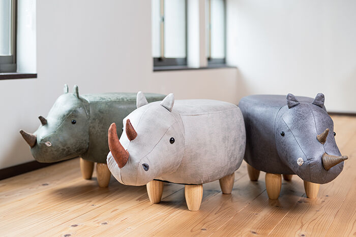 BACKYARD FAMILY「アニマル スツール 楽天 アニマルモチーフ リノ オットマン En Fance EF-ST10」|その他|