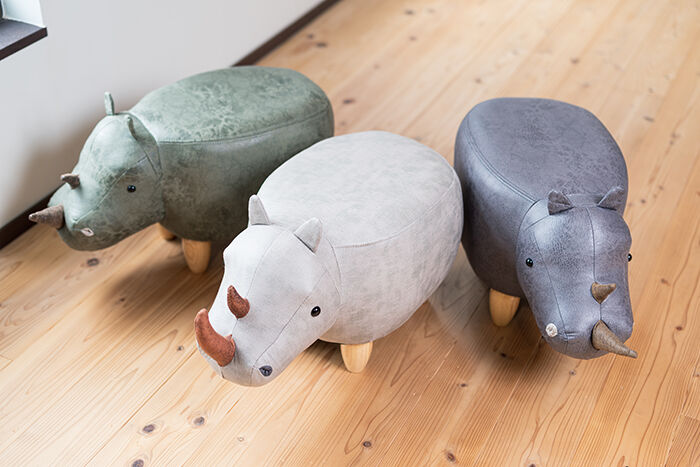 BACKYARD FAMILY「アニマル スツール 楽天 アニマルモチーフ リノ オットマン En Fance EF-ST10」|その他|