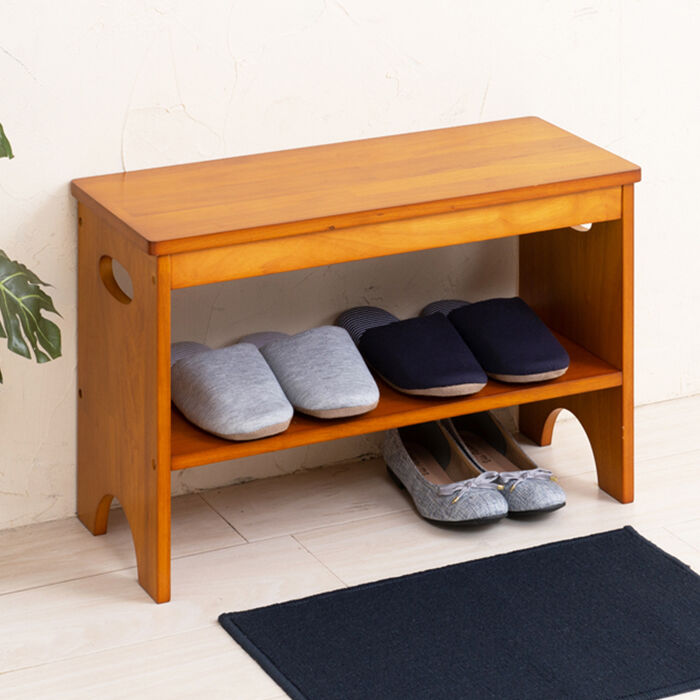 BACKYARD FAMILY「玄関 ベンチ 収納 60 通販 エントランスベンチ 玄関椅子 介護 玄関ベンチ 永井興産」|その他|