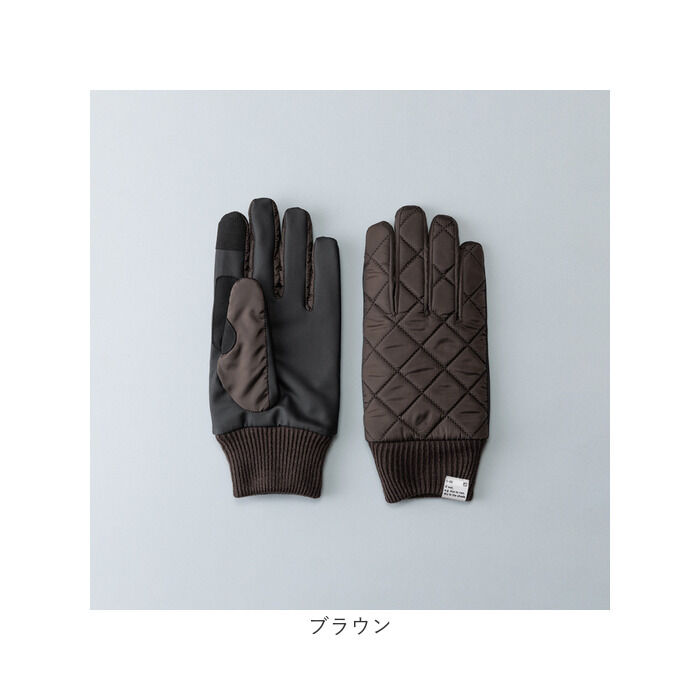 BACKYARD FAMILY「クロダ 手袋 メンズ 通販 グローブ 手ぶくろ スマートフォン対応 スマホ 対応 キルティング」|手袋|