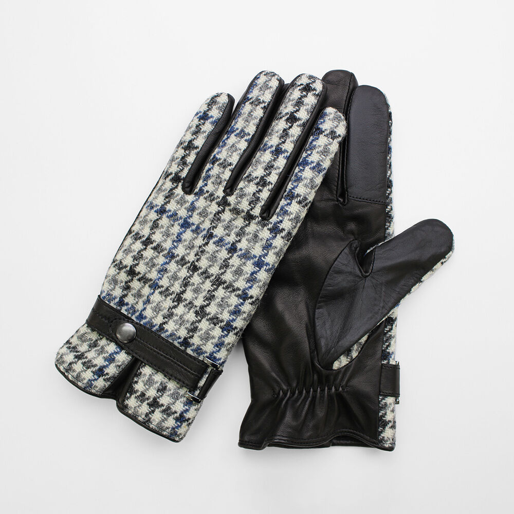 BACKYARD FAMILY「ハリスツイード 手袋 メンズ 通販 Harris Tweed グローブ スマートフォン対応」|手袋|ブルー2