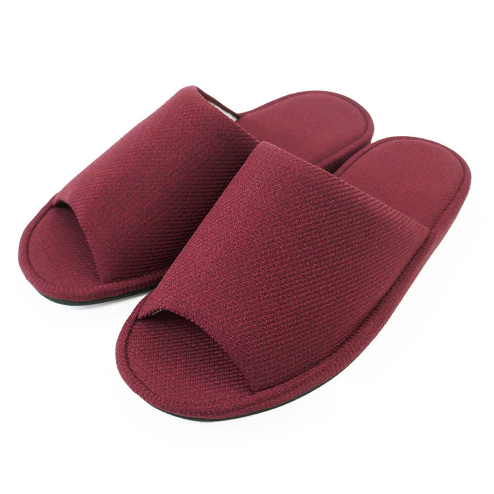 BACKYARD FAMILY「室内 スリッパ 健康 通販 ルームシューズ ルームサンダル レディース 脚線美人 O脚 シンプル」|ルームシューズ|レッド1