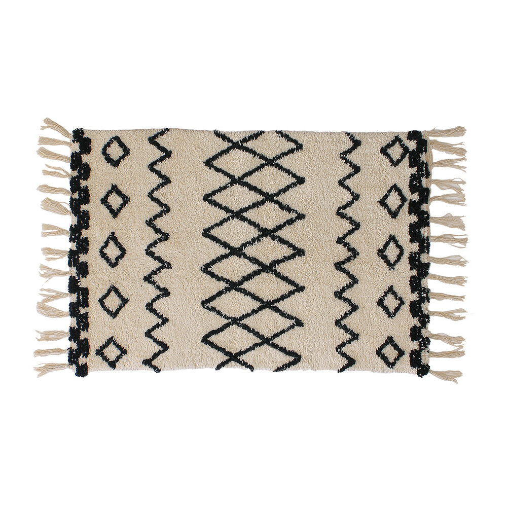 BACKYARD FAMILY「玄関マット 室内 おしゃれ 通販 マット ベルベリッシュ 玄関ラグ モロッカン 50 75」|その他|ベージュ4