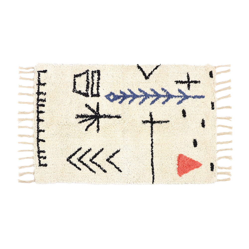 BACKYARD FAMILY「玄関マット 室内 おしゃれ 通販 マット ベルベリッシュ 玄関ラグ モロッカン 50 75」|その他|ベージュ6