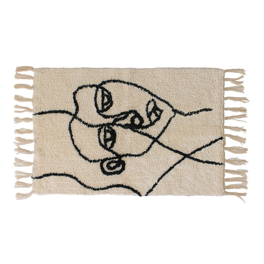 BACKYARD FAMILY「玄関マット 室内 おしゃれ 通販 マット ベルベリッシュ 玄関ラグ モロッカン 50 75」|その他|ベージュ9