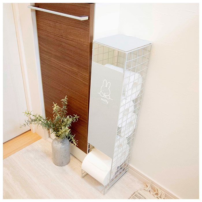 BACKYARD FAMILY「ミッフィー トイレットペーパー ストッカー 通販 miffy 収納ケース かわいい 可愛い」|トイレタリー・ランドリーグッズ|
