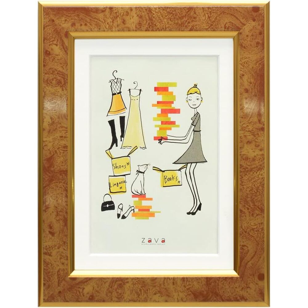 BACKYARD FAMILY「フォトフレーム おしゃれ 通販 2L判 2l 2Ｌ KG判 壁掛け 壁 写真立て 置き型 フレーム」|その他|ブラウン1