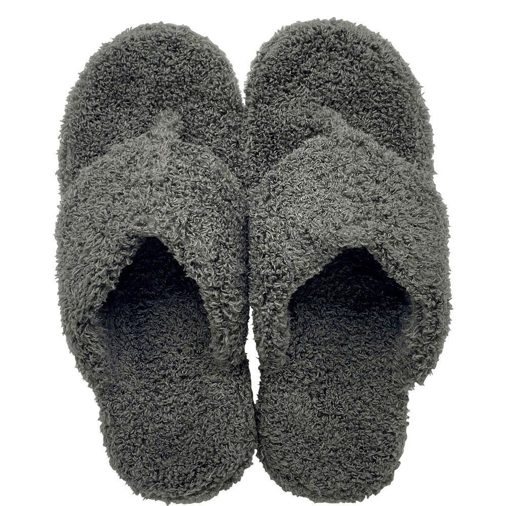 BACKYARD FAMILY「Piede ピエーデ スリッパ ふわふわ 通販 洗える サンダル 軽量 柔らかい ゴム底」|ルームシューズ|グレー2