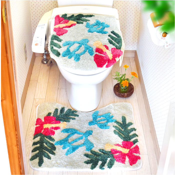 BACKYARD FAMILY「トイレマット セット 通販 トイレカバー トイレタリーセット 2点セット トイレタリー フタカバー」|トイレタリー・ランドリーグッズ|