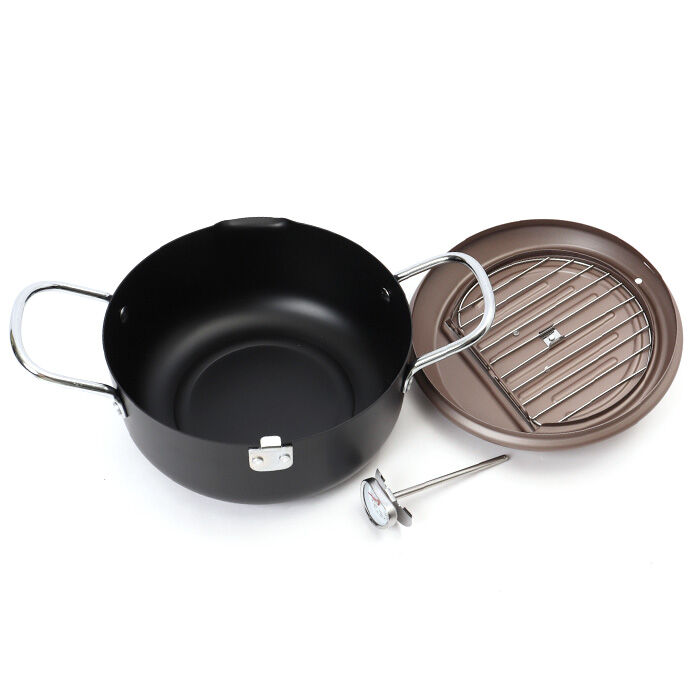 BACKYARD FAMILY「天ぷら鍋 蓋付き 20センチ 通販 食彩亭 バット フタ付き 鍋 20cm IH対応 揚げ鍋」|食器・キッチングッズ|