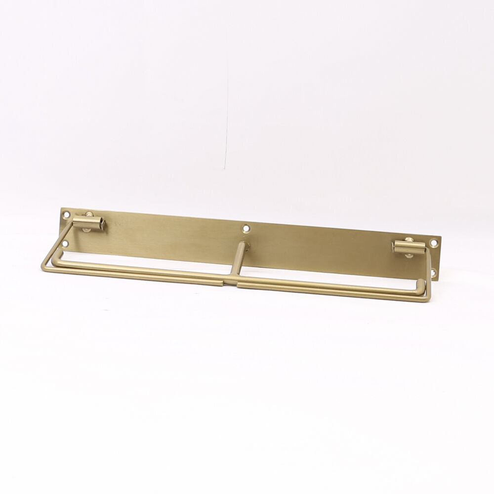 BACKYARD FAMILY「アイアン トイレットペーパーホルダー 2連 通販 2way おしゃれ トイレットペーパー ホルダー」|トイレタリー・ランドリーグッズ|ゴールド1