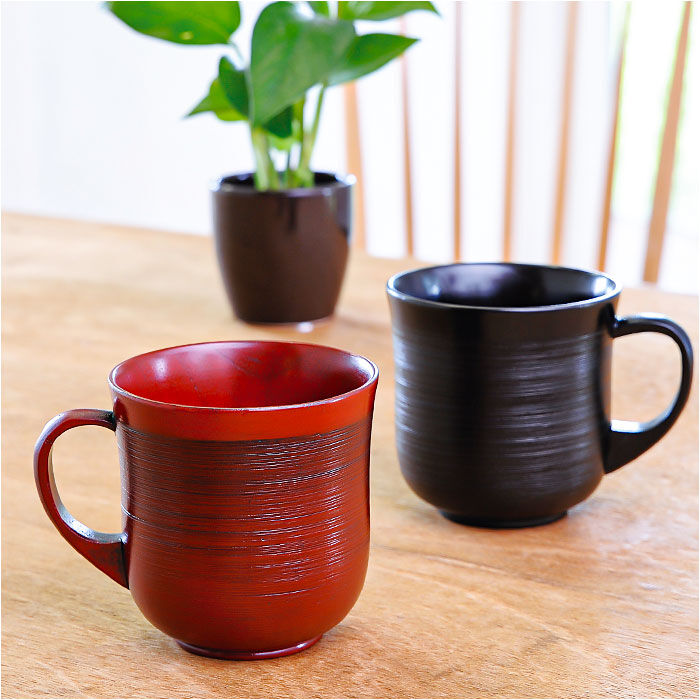 BACKYARD FAMILY「木製 マグカップ 通販 刷毛目カップ コップ マグ カップ 漆 塗り 漆器 漆塗り 器 うるし塗り」|グラス・マグカップ|