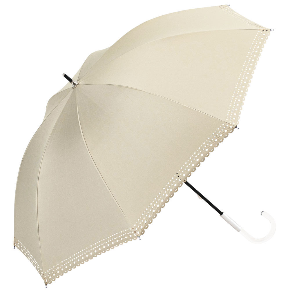 BACKYARD FAMILY「because ビコーズ 晴雨兼用 長傘 通販 雨傘 日傘 晴雨兼用傘 傘 かさ カサ 婦人傘」|傘|グレー2