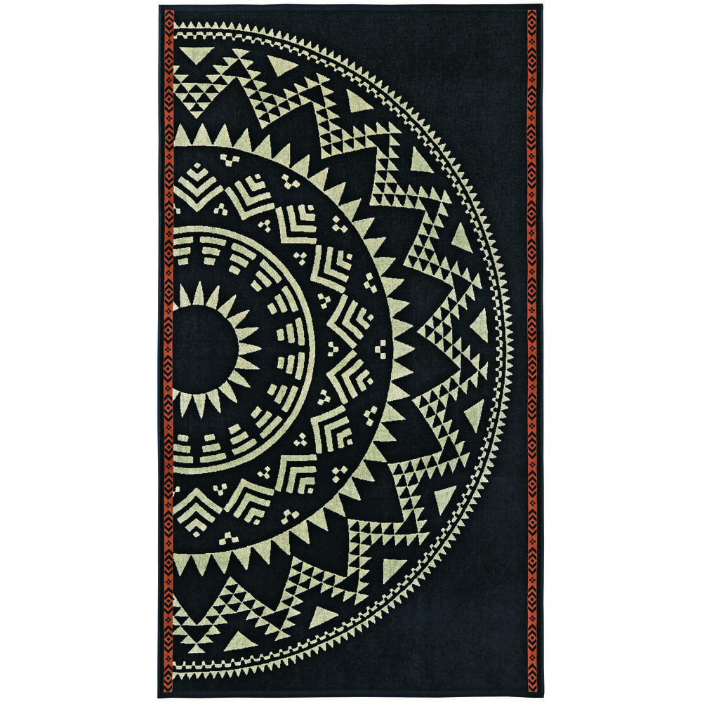 BACKYARD FAMILY「バスタオル 大判 通販 おしゃれ 厚手 綿 タオル ブランド carvalho 約 100 &times;」|タオル|ブラック1