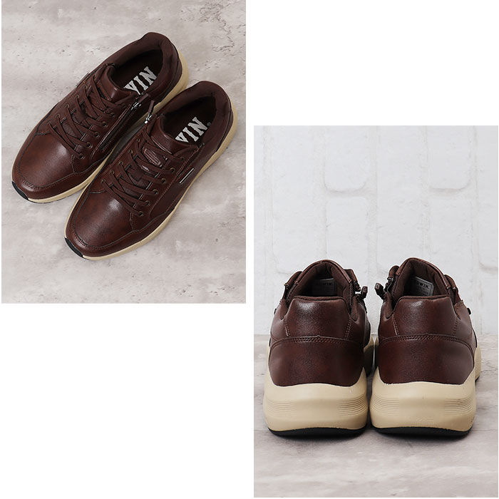 BACKYARD FAMILY「EDWIN エドウィン スニーカー メンズ EDW-7368 幅広 楽天 紐靴 フラットシューズ」|スリッポン|