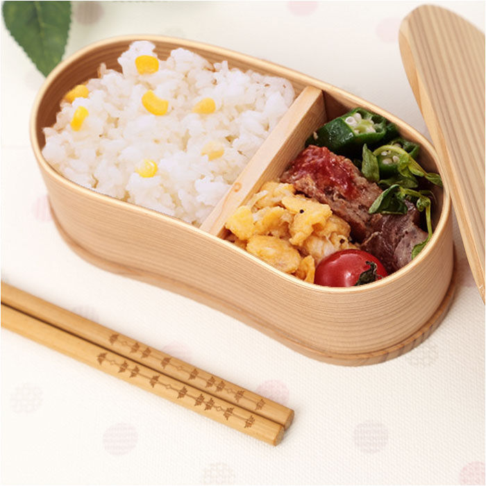 BACKYARD FAMILY「わっぱ 弁当箱 通販 豆型 1段 一段 350ml わっぱ弁当 まげわっぱ 曲げわっぱ 白木 赤身」|食器・キッチングッズ|