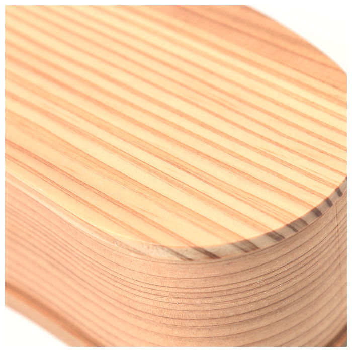 BACKYARD FAMILY「わっぱ 弁当箱 通販 豆型 1段 一段 350ml わっぱ弁当 まげわっぱ 曲げわっぱ 白木 赤身」|食器・キッチングッズ|