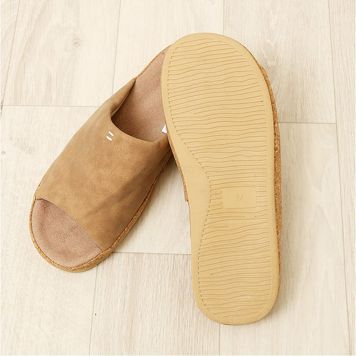 BACKYARD FAMILY「ピエーデ スリッパ Piede 通販 前開きスリッパ 厚底ソールステッチスリッパ ルームシューズ」|ルームシューズ|