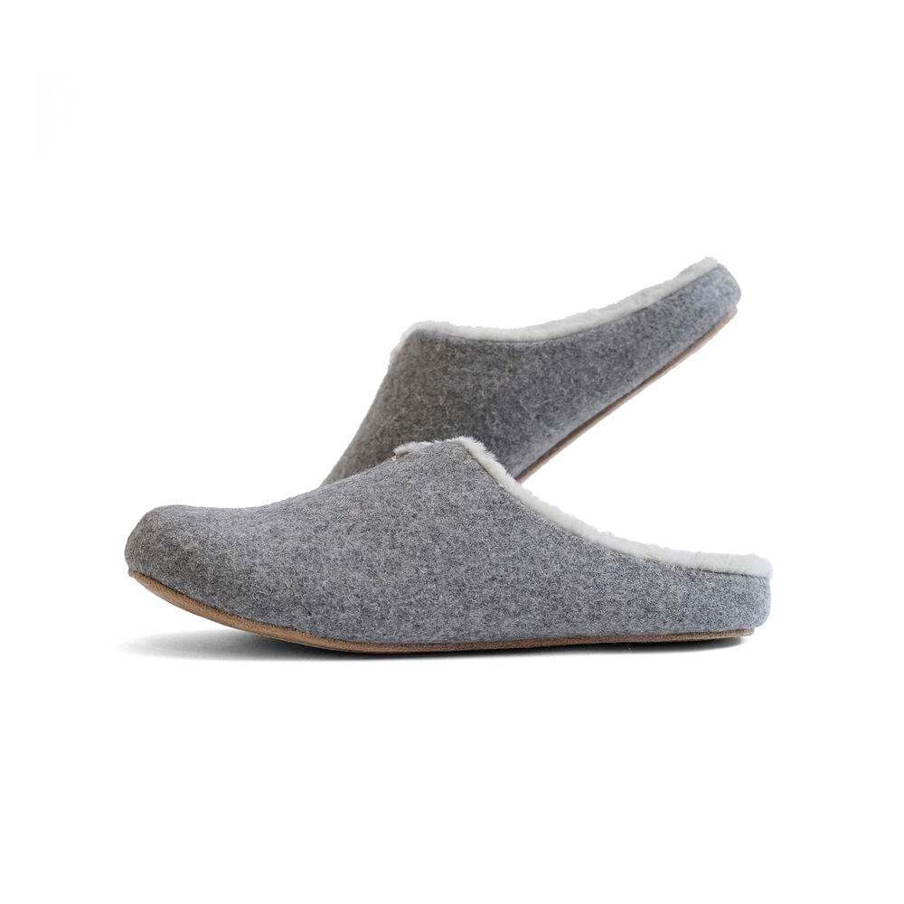 BACKYARD FAMILY「ルームズ スリッパ 通販 ルームシューズ 部屋履き ルームスリッパ ボアスリッパ 室内履き メンズ」|ルームシューズ|グレー1