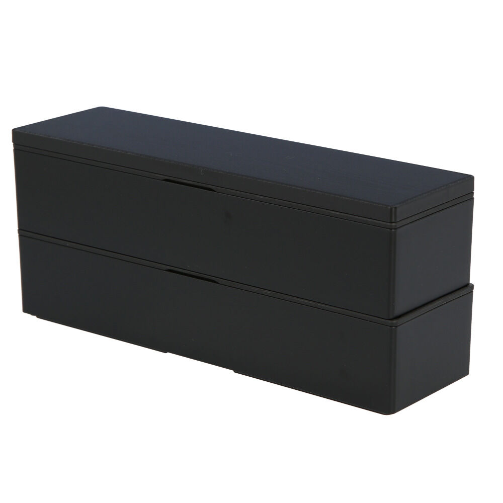 BACKYARD FAMILY「メンズ 弁当箱 スリム 通販 hakoya 弁当 箱 2段 二段 男子 大容量 ランチボックス」|食器・キッチングッズ|ブラック1