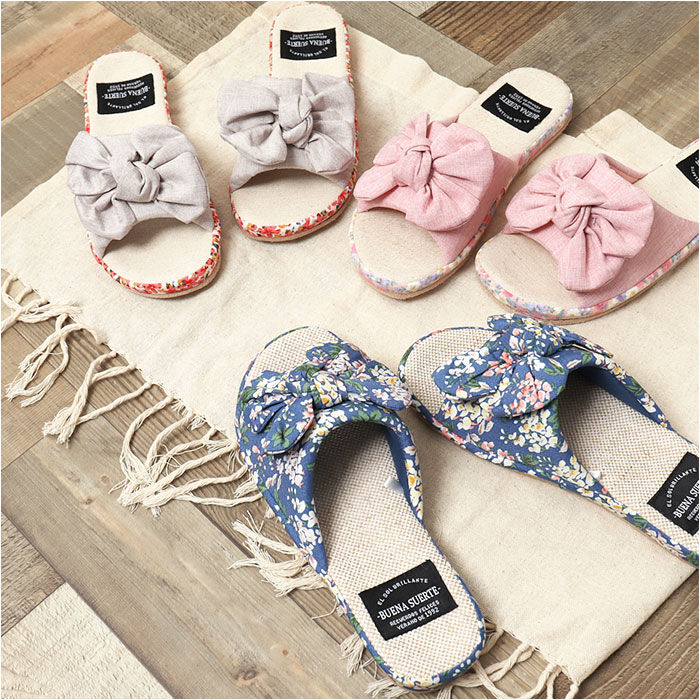 BACKYARD FAMILY「スリッパ おしゃれ 夏用 通販 サマースリッパ 前開きスリッパ レディーススリッパ ルームシューズ」|ルームシューズ|