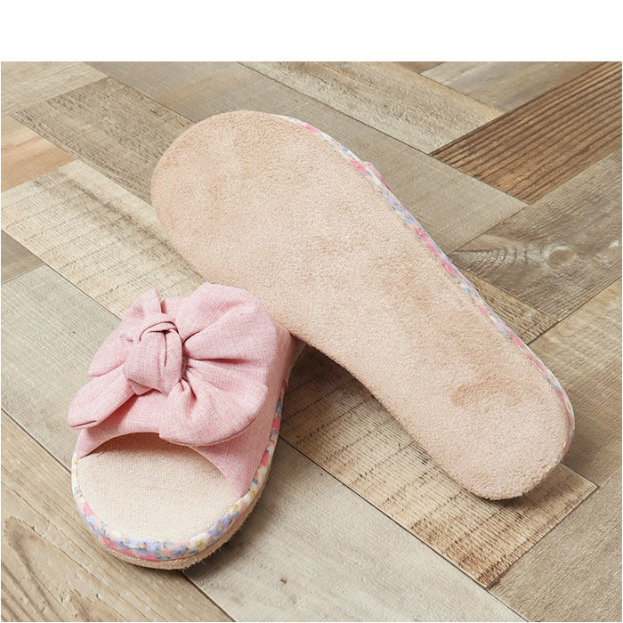 BACKYARD FAMILY「スリッパ おしゃれ 夏用 通販 サマースリッパ 前開きスリッパ レディーススリッパ ルームシューズ」|ルームシューズ|