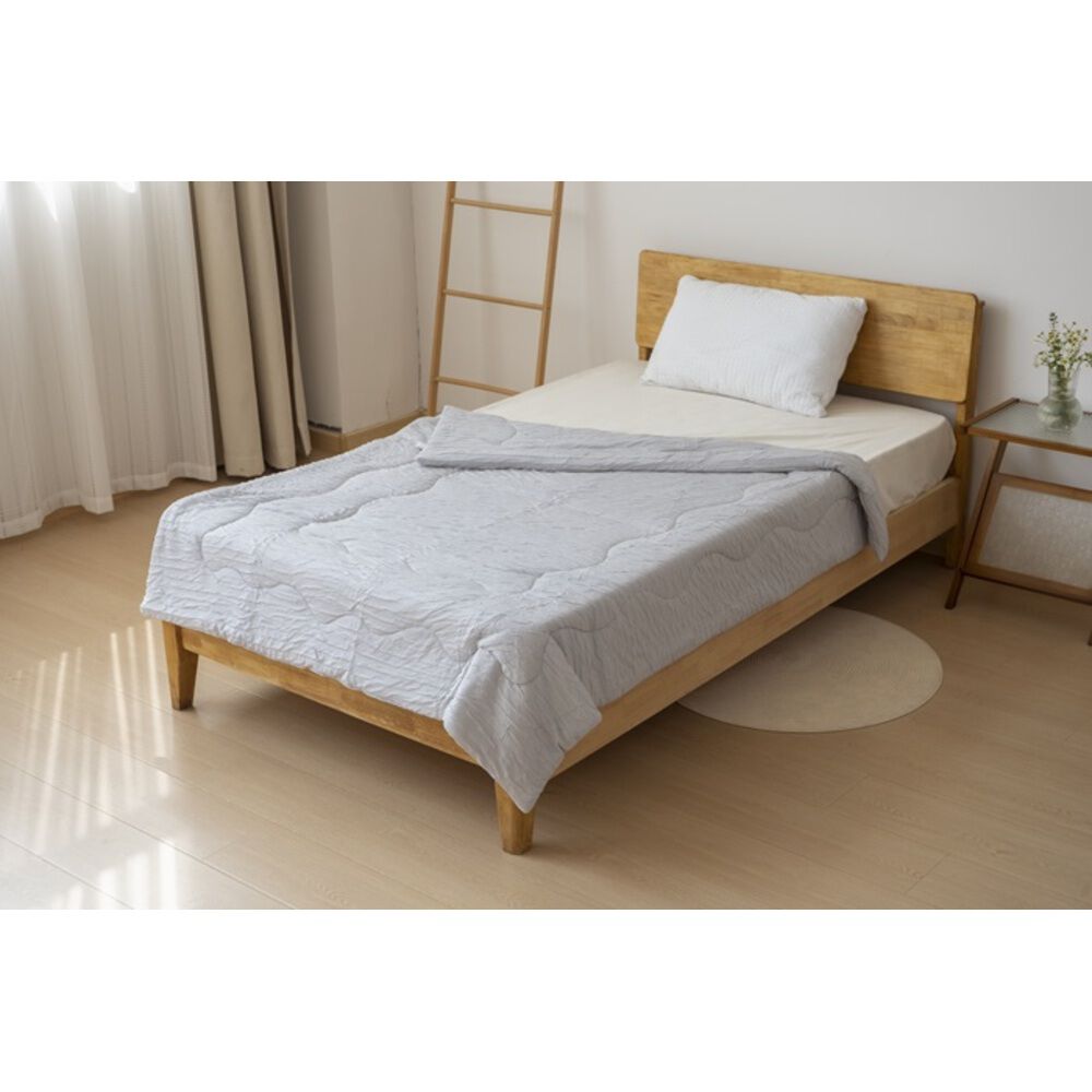 BACKYARD FAMILY「肌掛け布団 洗える 通販 レーヨンケット シャーリングふとん 肌布団 掛布団 シングル布団」|その他|グレー1