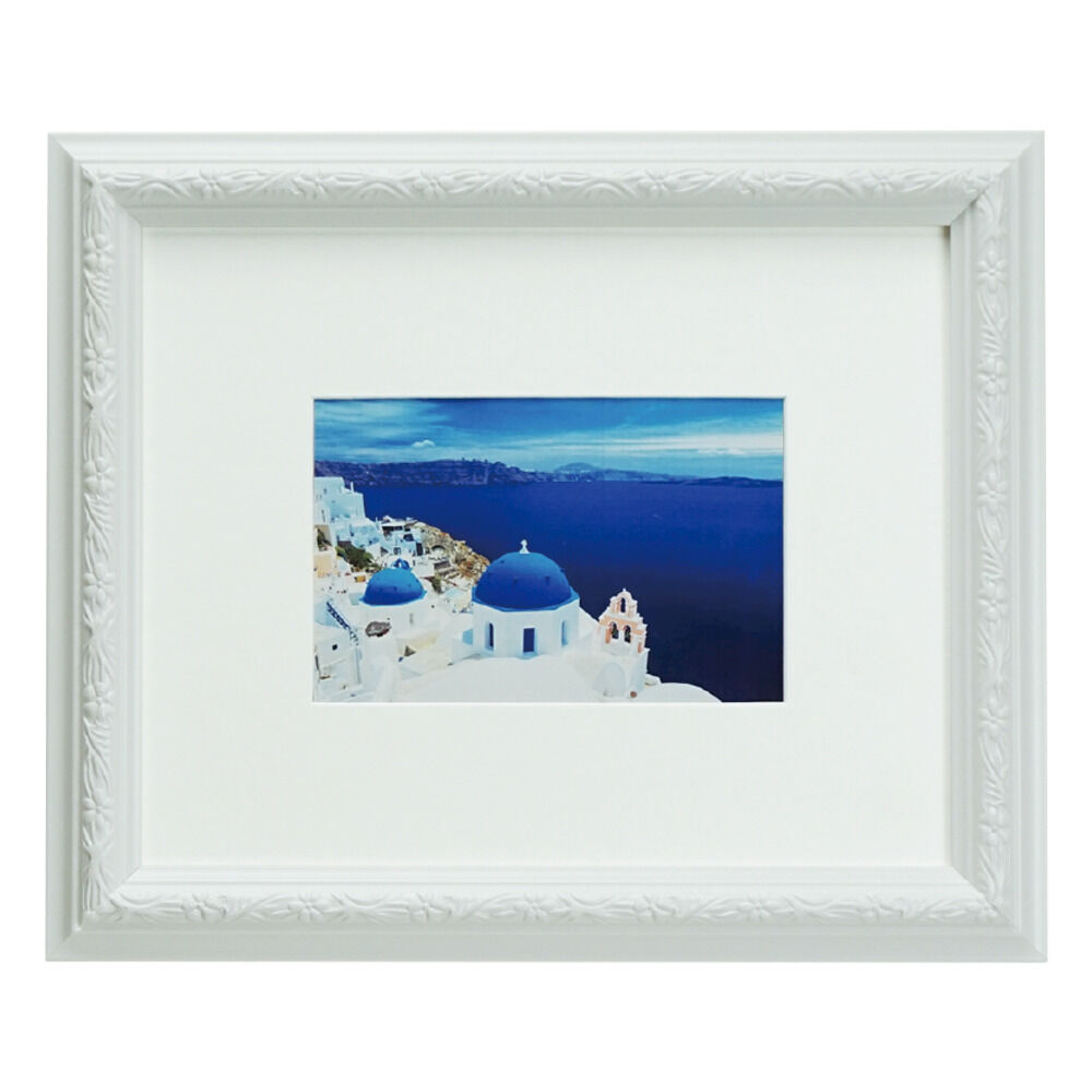 BACKYARD FAMILY「フォトフレーム 額縁 壁掛け 通販 写真立て フレーム Vインチ額 インチ額 スタンド付」|その他|ホワイト2