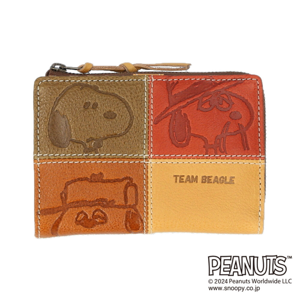 BACKYARD FAMILY「PEANUTS ピーナッツ 二つ折り財布 通販 財布 お財布 おさいふ ウォレット 折り財布」|財布|イエロー1