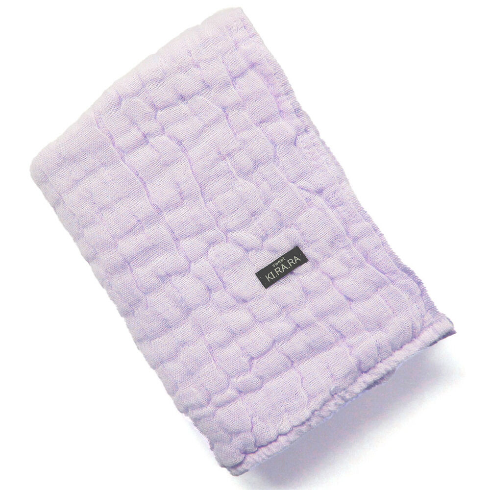 BACKYARD FAMILY「バスタオル ガーゼ 通販 Sweet KIRARA 日本製 ガーゼバスタオル 50x110cm」|タオル|パープル1