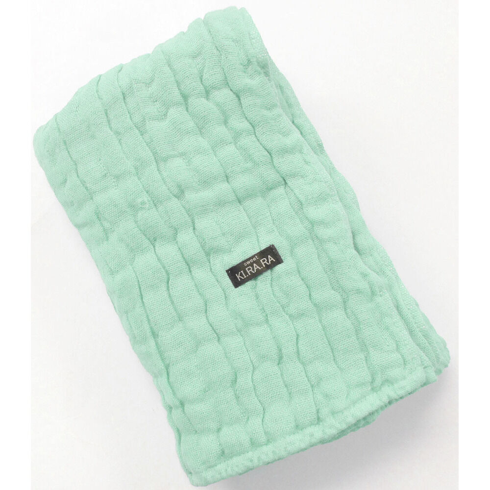 BACKYARD FAMILY「バスタオル ガーゼ 通販 Sweet KIRARA 日本製 ガーゼバスタオル 50x110cm」|タオル|グリーン1