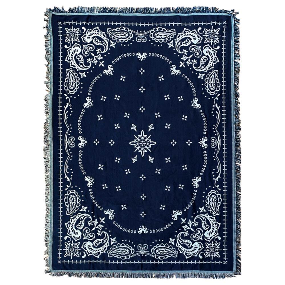 BACKYARD FAMILY「マルチカバー おしゃれ 通販 ソファカバー ベッドカバー 130&times;180cm カバー リバーシブル」|その他|ブルー1