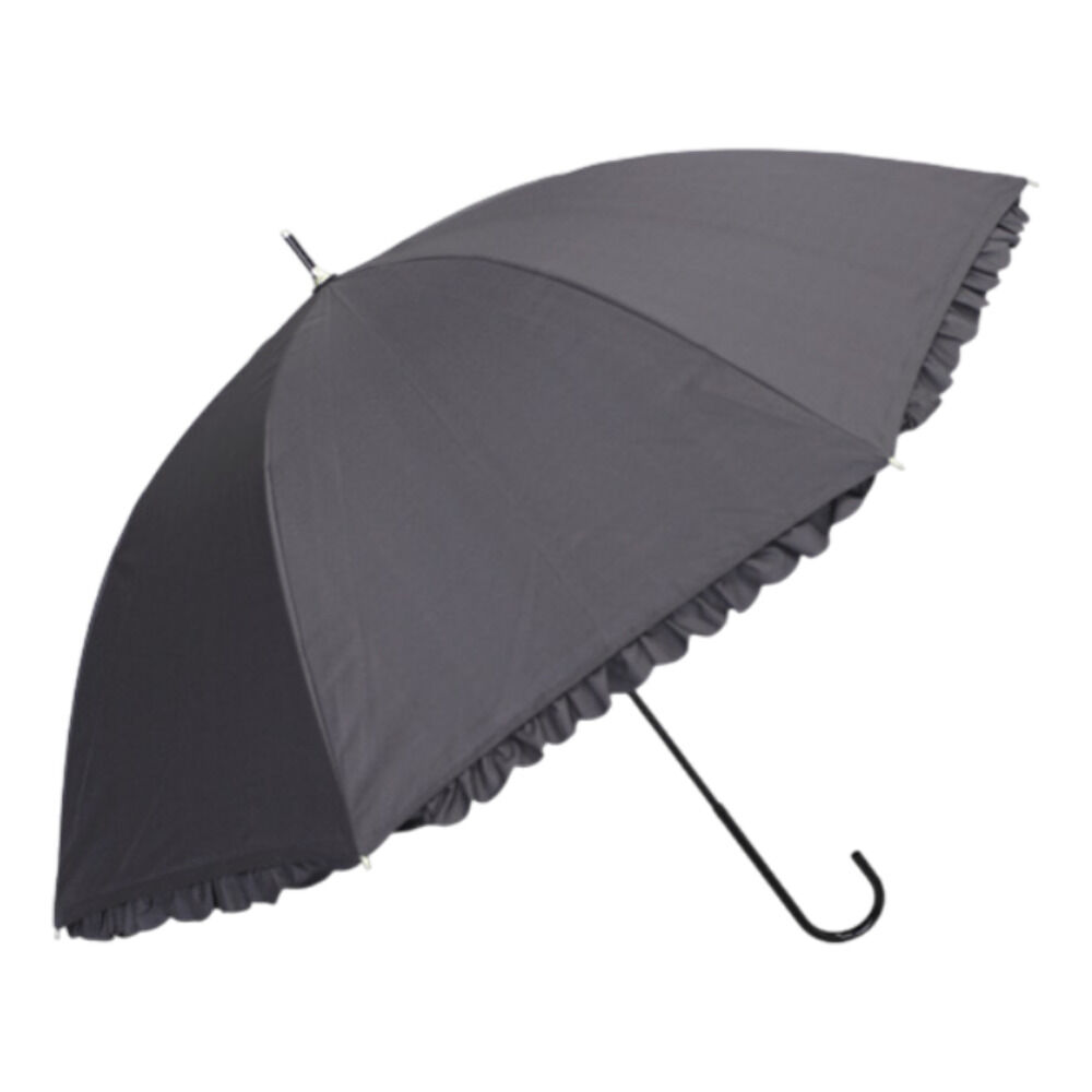 BACKYARD FAMILY「晴雨兼用傘 長傘 遮熱 レディース 通販 傘 晴雨兼用 一級遮光 日傘 雨傘 かさ カサ 55cm」|傘|グレー1