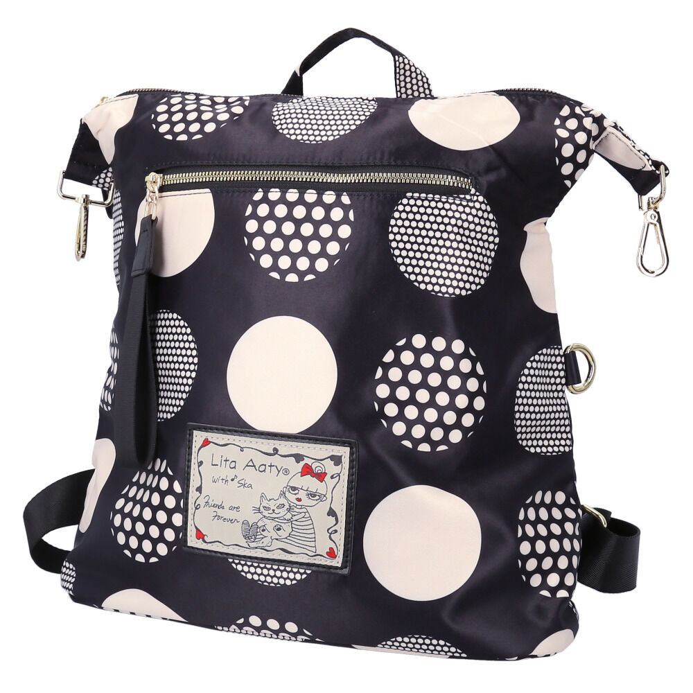 BACKYARD FAMILY「Lyre バッグ リュック ライル 83074 通販 リュックサック 2way ショルダーバッグ」|リュック|ブラック2