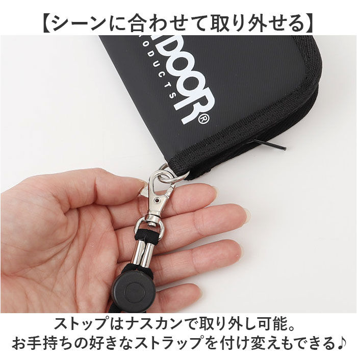BACKYARD FAMILY「二つ折り財布 メンズ 通販 ウォレット 財布 サイフ さいふ ストラップ付 二つ折り コンパクト」|財布|