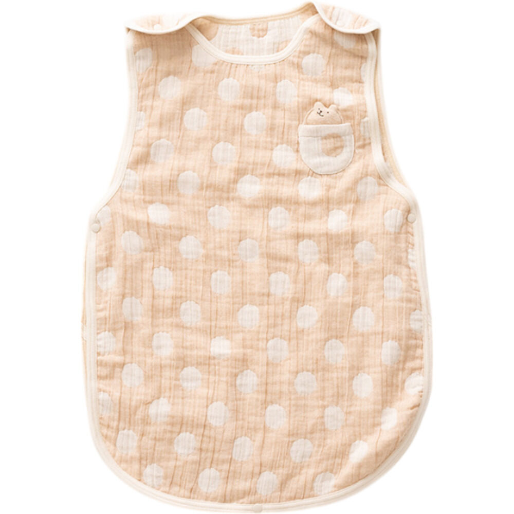 BACKYARD FAMILY「ガーゼスリーパー 日本製 ベビー 通販 スリーパー 赤ちゃん 女の子 男の子 出産祝い 新生児」|その他ベビーウェア|ブラウン1