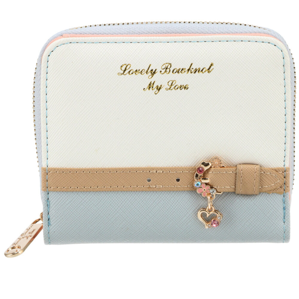 BACKYARD FAMILY「財布 レディース 二つ折り 通販 ミニ財布 小さい財布 ミニウォレット さいふ サイフ ミニサイフ」|財布|ブルー1