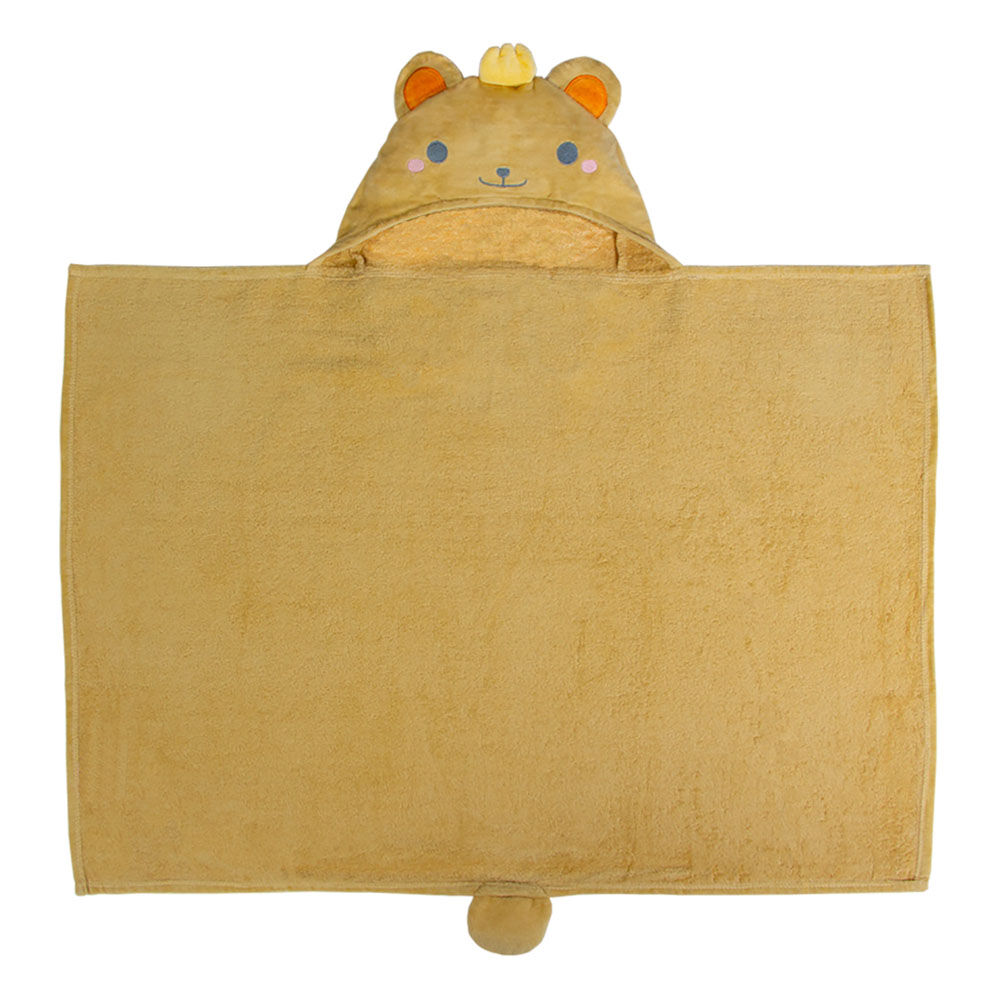 BACKYARD FAMILY「deigo ベビー バスタオル フード付き 通販 フードタオル フードバスタオル」|その他ベビー用品|ブラウン1