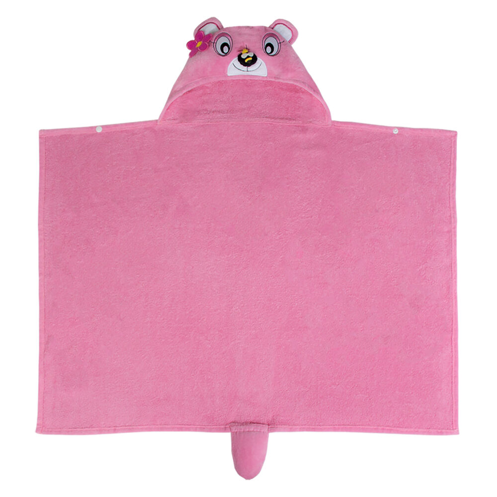 BACKYARD FAMILY「deigo ベビー バスタオル フード付き 通販 フードタオル フードバスタオル」|その他ベビー用品|ピンク2