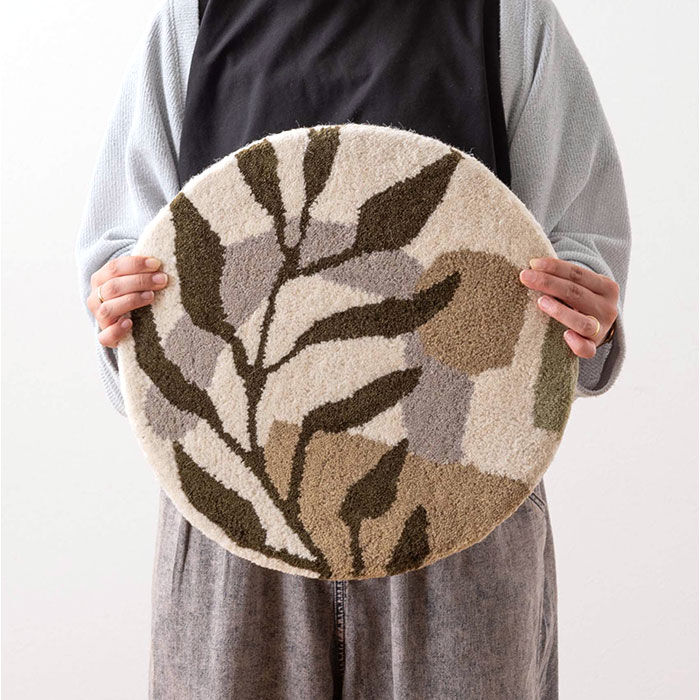 BACKYARD FAMILY「シートクッション 通販 クッション 座布団 チェアパッド 椅子用クッション 座面クッション 円 丸」|その他|