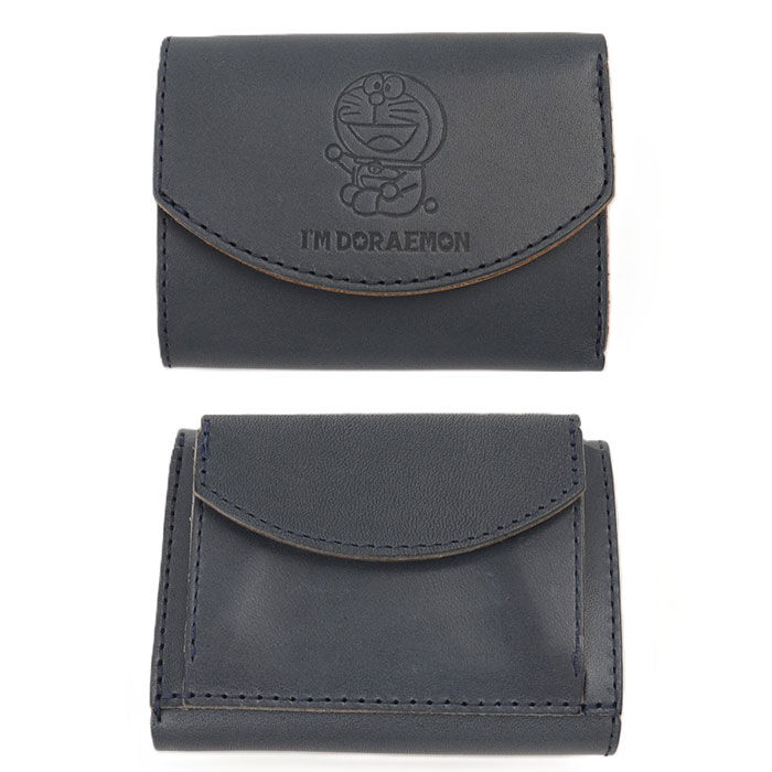 BACKYARD FAMILY「三つ折り財布 革 通販 日本製 ドラえもん ドラエモン 本革 牛革 ミニウォレット 三つ折り」|財布|