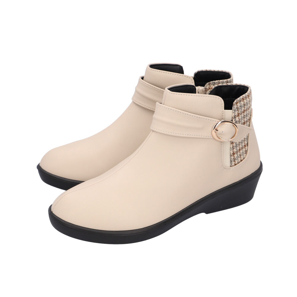 BACKYARD FAMILY「Pansy パンジー ブーツ レディース 通販 ショートブーツ レディースシューズ 靴 シューズ」|ショートブーツ|ホワイト1