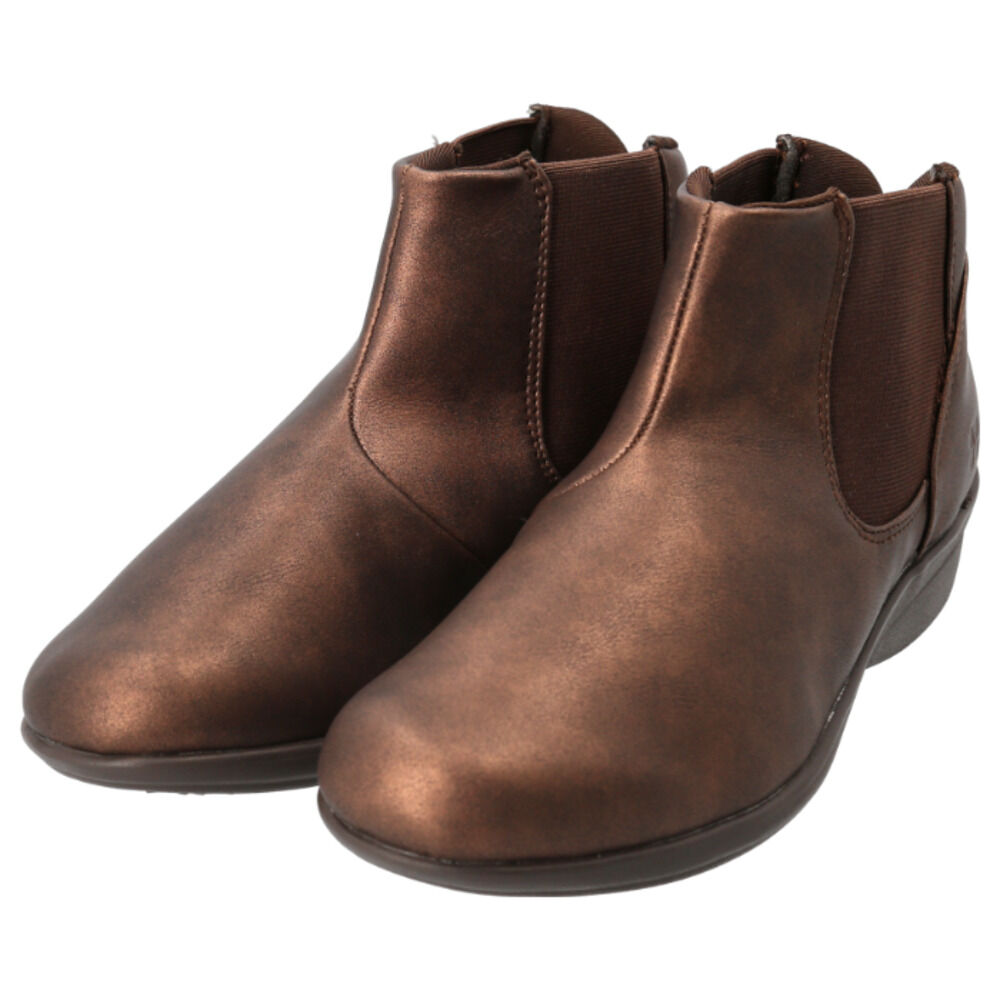 BACKYARD FAMILY「クロワッサン ショートブーツ レディース CR5201 通販 ブーツ ショート シューズ 靴 軽量」|ショートブーツ|ブラウン1