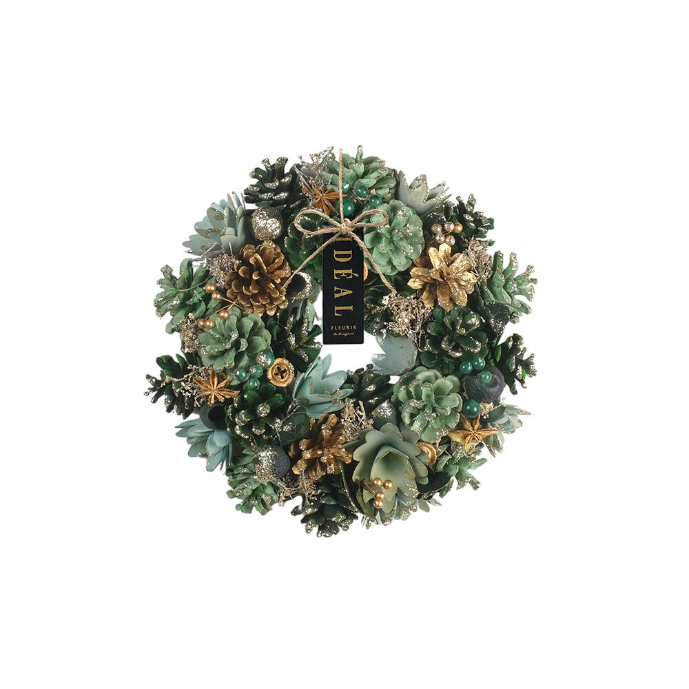 BACKYARD FAMILY「クリスマスリース 玄関 外 通販 リース ドア ナチュラルリース 玄関リース 玄関飾り 壁飾り 秋」|その他|グリーン2