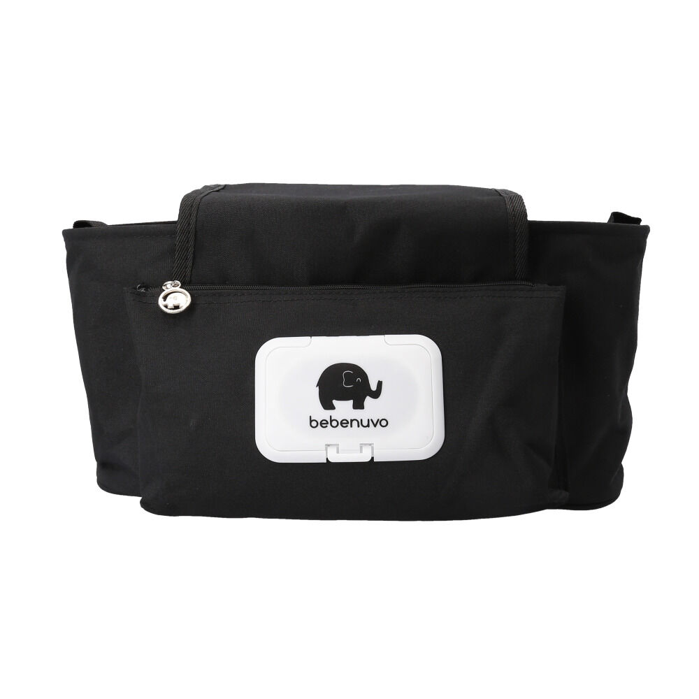 BACKYARD FAMILY「ベビーカーバッグ おしゃれ 通販 ベビーカー用バッグ ベビーカー 吊り下げ 収納 ドリンクホルダー」|その他ベビー用品|ブラック1