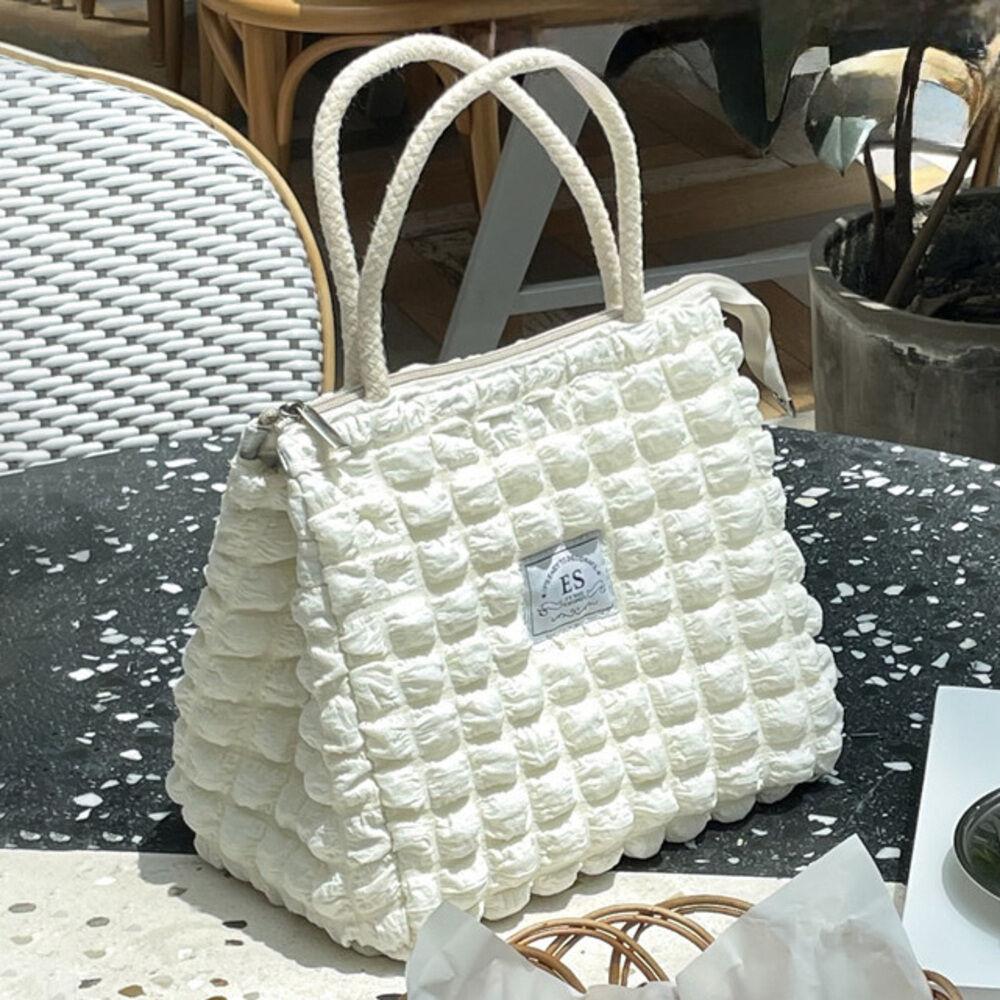 BACKYARD FAMILY「ランチバッグ 保冷バッグ キルティング 通販 ランチバック お弁当バッグ お弁当バック トート」|食器・キッチングッズ|ホワイト1